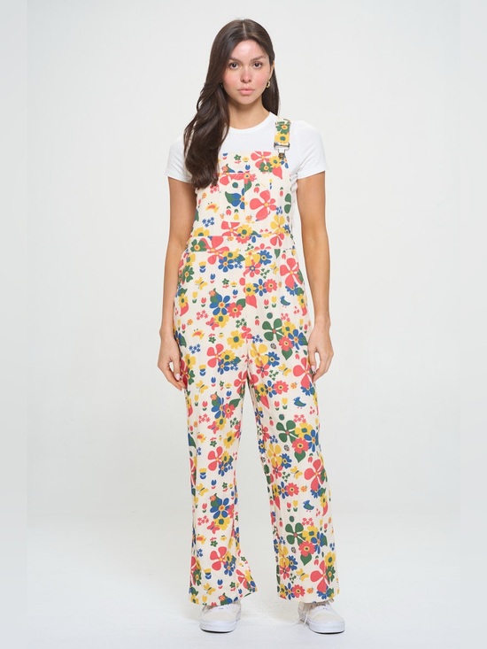 Sm Wardrobe Pants - NWT sm wardrobe spring floral printed cotton overalls
